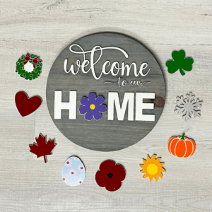 Interchangeable Welcome Round Signs