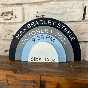 Rainbow Birth Announcements