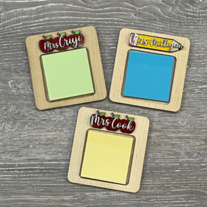 Personalized Sticky Note Holders